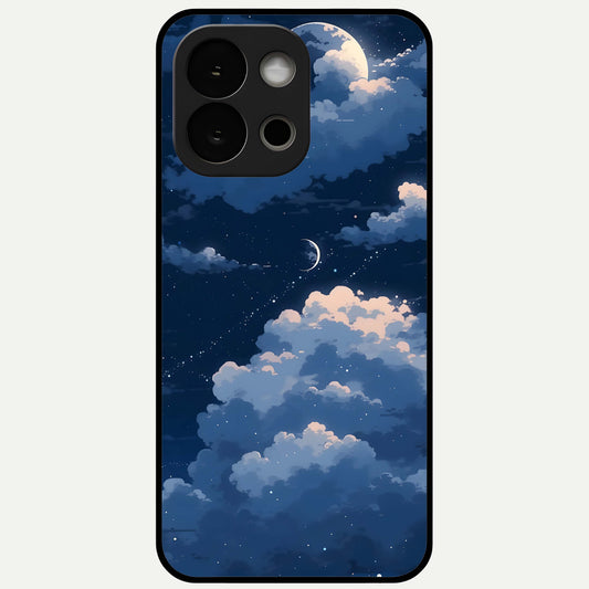  Moon Dream Haze Glass Case For OnePlus 13S back cover – full design glossy printed glass finish