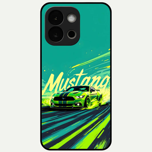  Mustang Bang Glass Case For OnePlus 13S back cover – full design glossy printed glass finish