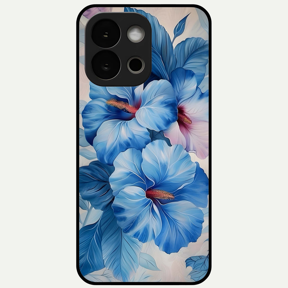  Ocean Hibiscus Grace Glass Case For OnePlus 13S back cover – full design glossy printed glass finish
