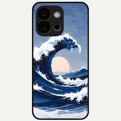  Rising Tide Power Glass Case For OnePlus 13S back cover – full design glossy printed glass finish