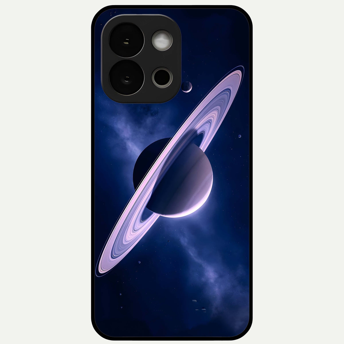  Saturn Ring Mystique Glass Case For OnePlus 13S back cover – full design glossy printed glass finish