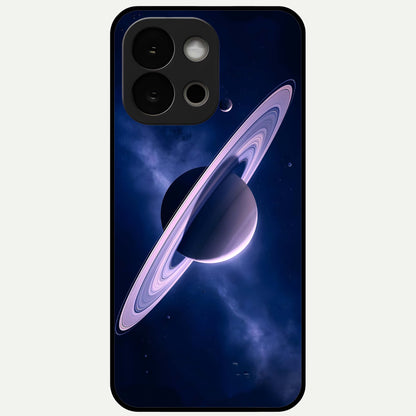  Saturn Ring Mystique Glass Case For OnePlus 13S back cover – full design glossy printed glass finish