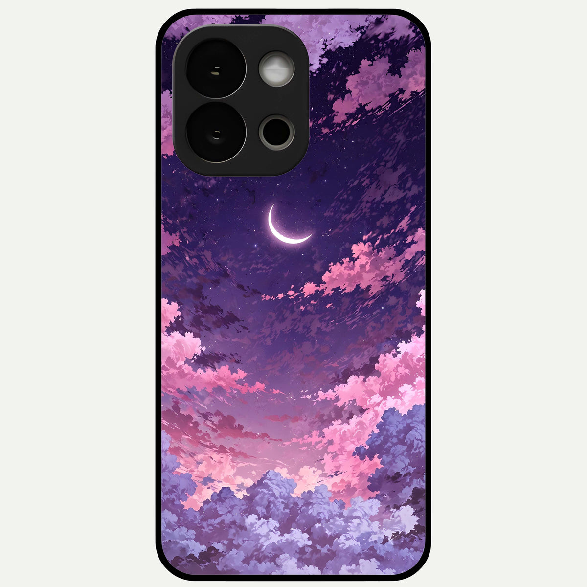  Sky Drift Clouds Glass Case For OnePlus 13S back cover – full design glossy printed glass finish
