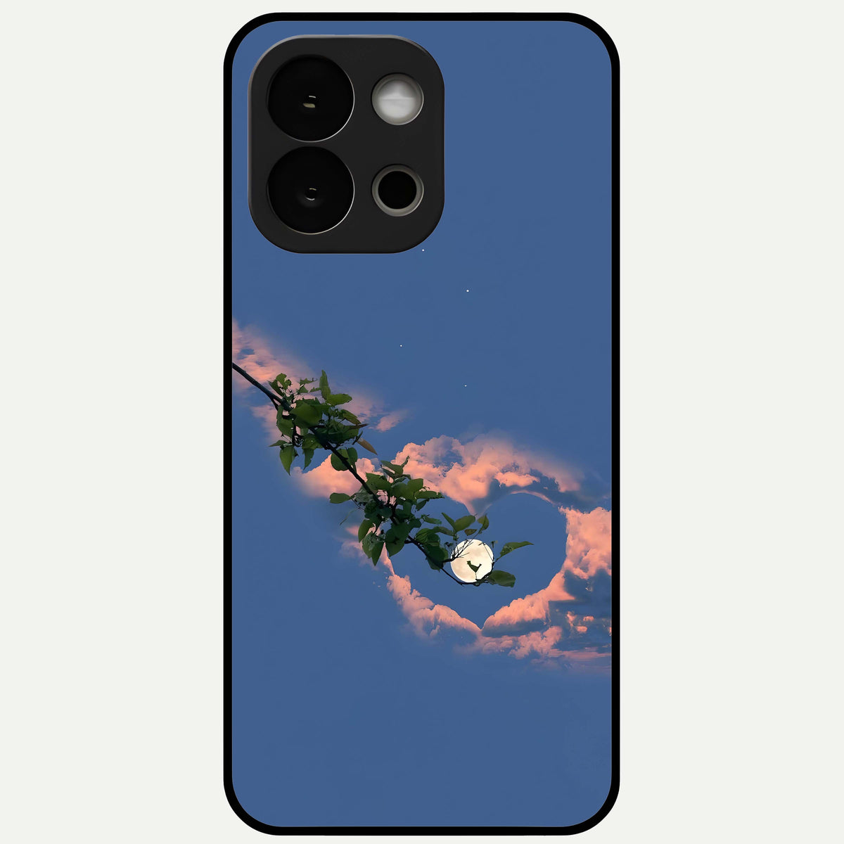  Sky Under Tree Glass Case For OnePlus 13S back cover – full design glossy printed glass finish