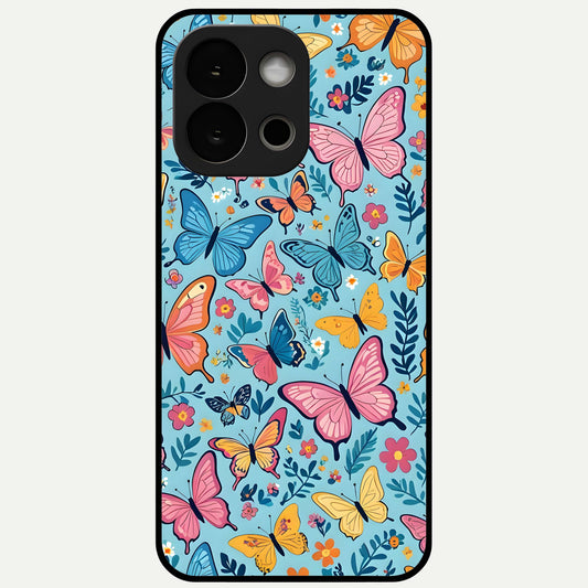  Spring Wing Garden Glass Case For OnePlus 13S back cover – full design glossy printed glass finish