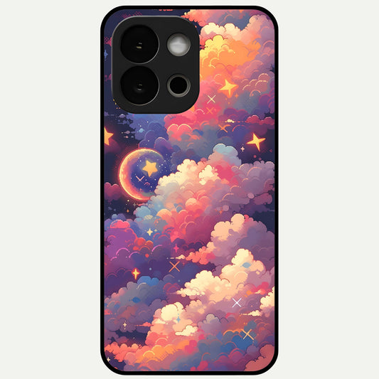  Starlit Dream Clouds Glass Case For OnePlus 13S back cover – full design glossy printed glass finish