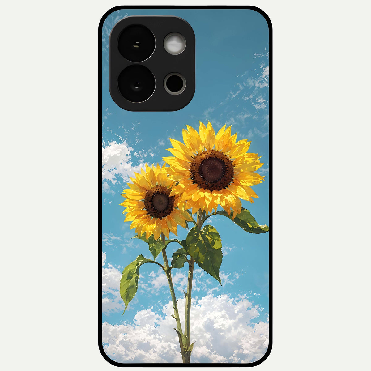  Sunlit Daisy Glow Glass Case For OnePlus 13S back cover – full design glossy printed glass finish