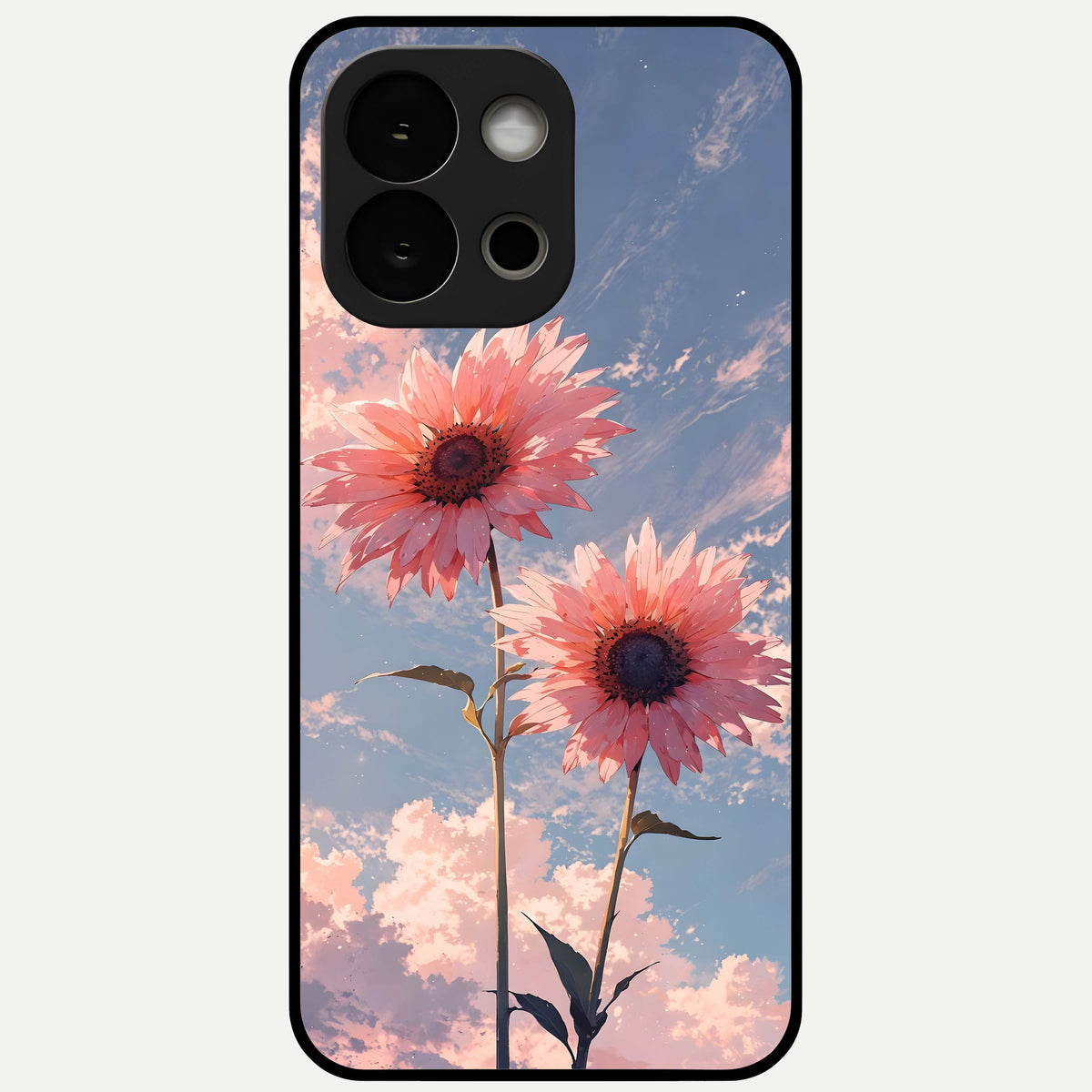  Sun Moon Balance Glass Case For OnePlus 13S back cover – full design glossy printed glass finish