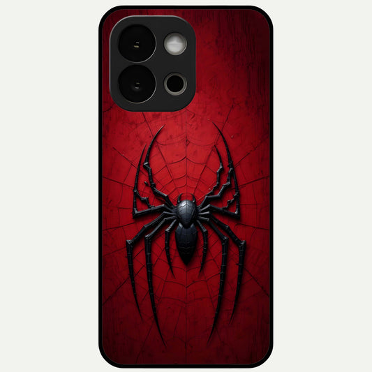  Superhero Web Emblem Glass Case For OnePlus 13S back cover – full design glossy printed glass finish