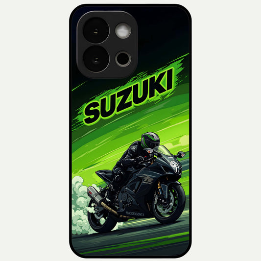  Suzuki Speed Beast Glass Case For OnePlus 13S back cover – full design glossy printed glass finish