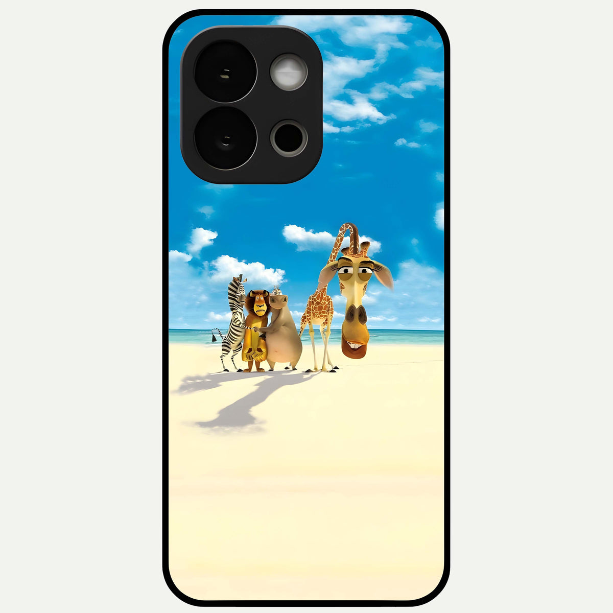  Tropical Fun Squad Glass Case For OnePlus 13S back cover – full design glossy printed glass finish
