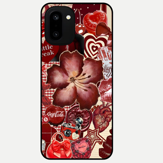  Aesthetic Little Freak Glass Case For Oneplus 15R back cover – full design glossy printed glass finish