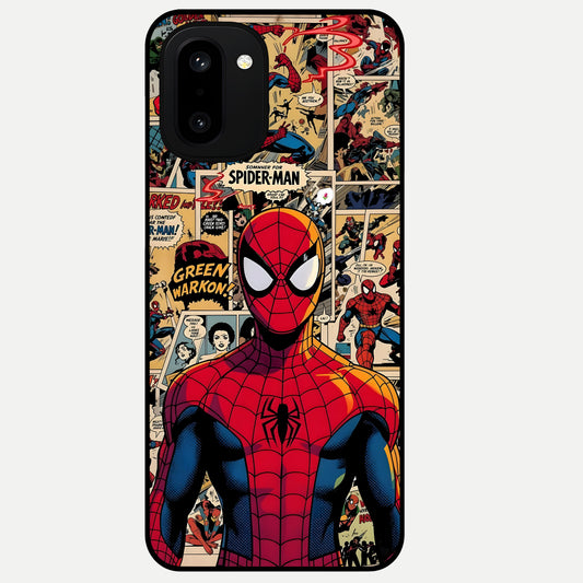  Aesthetic Spider Glass Case For Oneplus 15R back cover – full design glossy printed glass finish