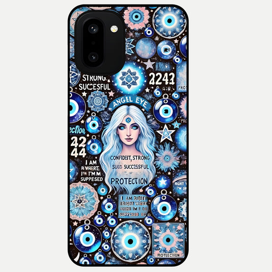  Angel Aura Shield Glass Case For Oneplus 15R back cover – full design glossy printed glass finish