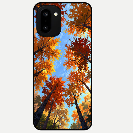  Autumn Sky Rise Glass Case For Oneplus 15R back cover – full design glossy printed glass finish