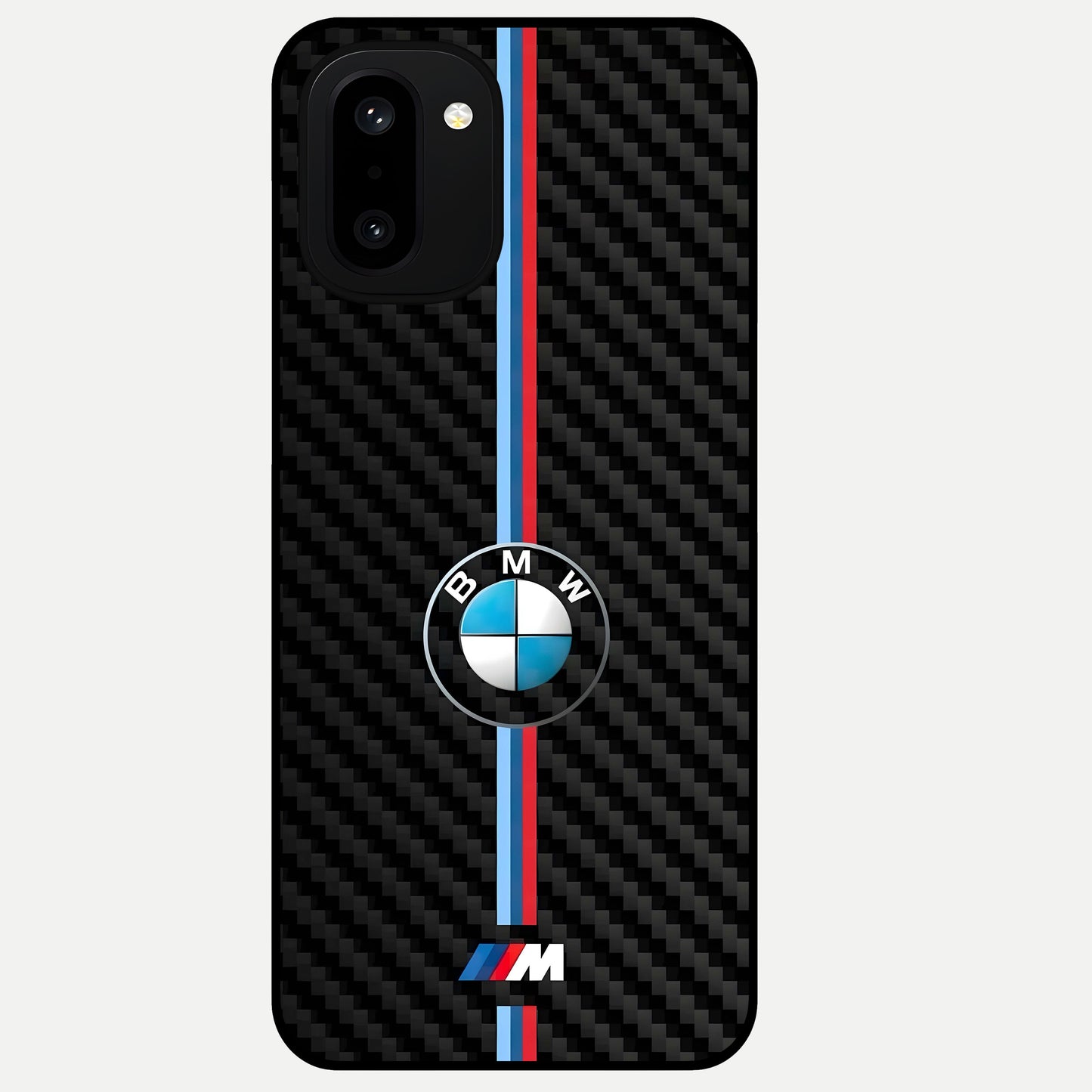  BMW Pattern Glass Case For Oneplus 15R back cover – full design glossy printed glass finish