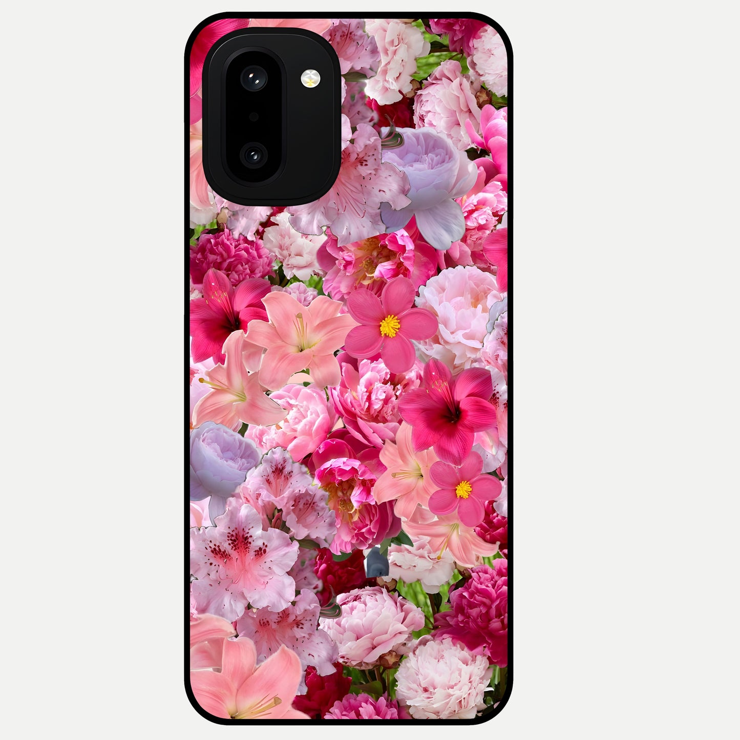  Bloom Crush Fantasy Glass Case For Oneplus 15R back cover – full design glossy printed glass finish