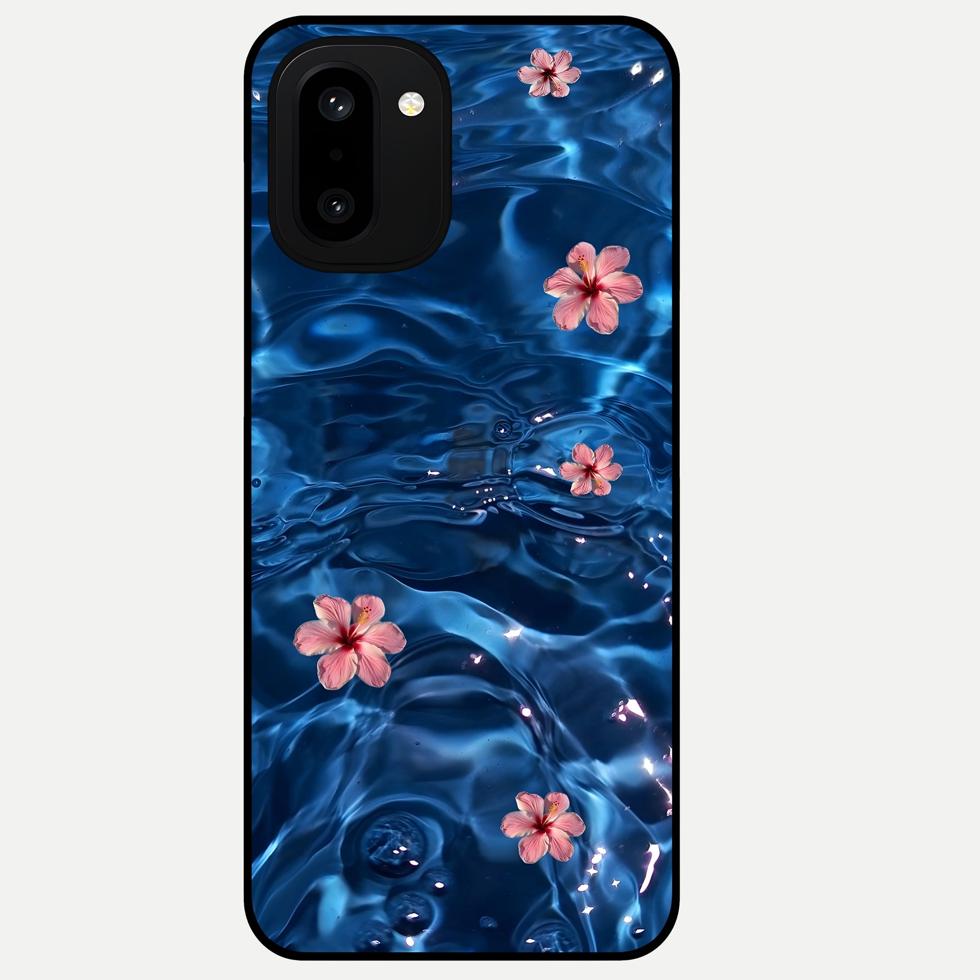  Bloom Thread Art Glass Case For Oneplus 15R back cover – full design glossy printed glass finish
