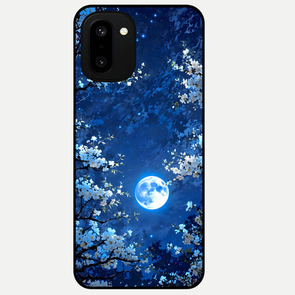  Blossom Moonlight Sky Glass Case For Oneplus 15R back cover – full design glossy printed glass finish