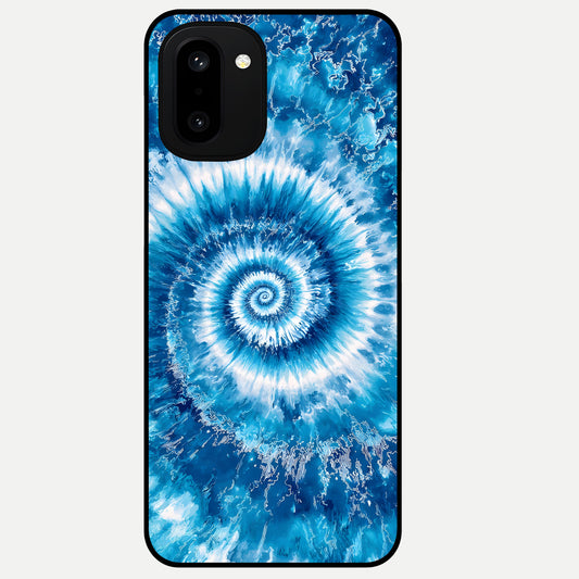  Blue Galaxy Wave Glass Case For Oneplus 15R back cover – full design glossy printed glass finish