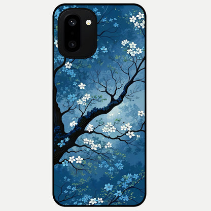  Blue Tree Serenity Glass Case For Oneplus 15R back cover – full design glossy printed glass finish