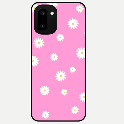  Bubblegum Daisy Pop Glass Case For Oneplus 15R back cover – full design glossy printed glass finish