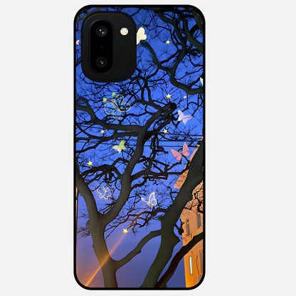  Butterfly Night Magic Glass Case For Oneplus 15R back cover – full design glossy printed glass finish