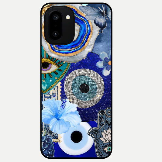  Celestial Blue Vision Glass Case For Oneplus 15R back cover – full design glossy printed glass finish