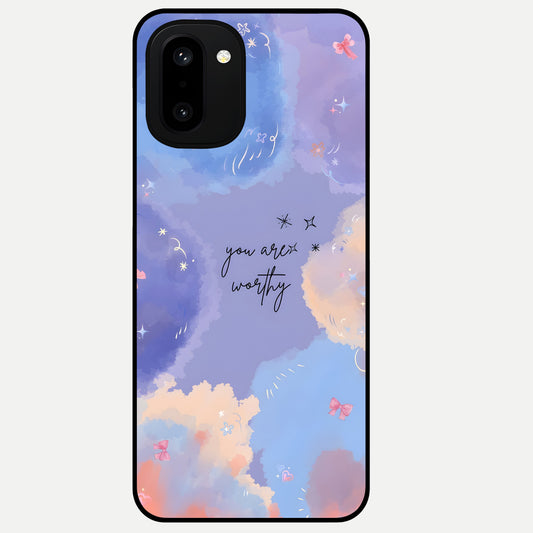  Celestial Cloud Magic Glass Case For Oneplus 15R back cover – full design glossy printed glass finish