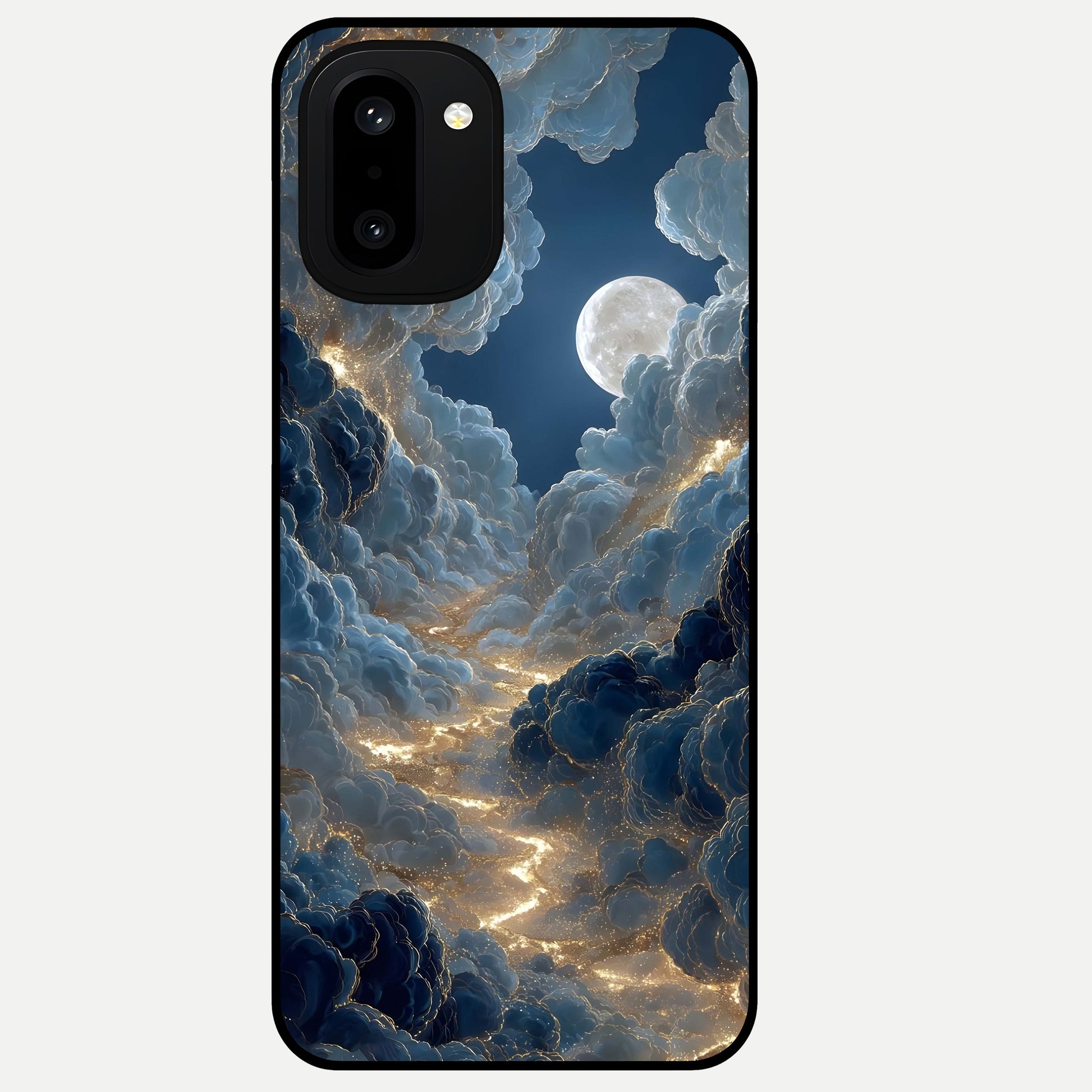  Celestial Cloud Road Glass Case For Oneplus 15R back cover – full design glossy printed glass finish