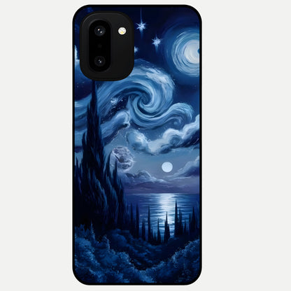  Celestial Dream Van Gogh Glass Case For Oneplus 15R back cover – full design glossy printed glass finish