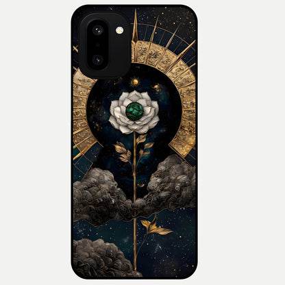  Celestial Lotus Morang Glass Case For Oneplus 15R back cover – full design glossy printed glass finish