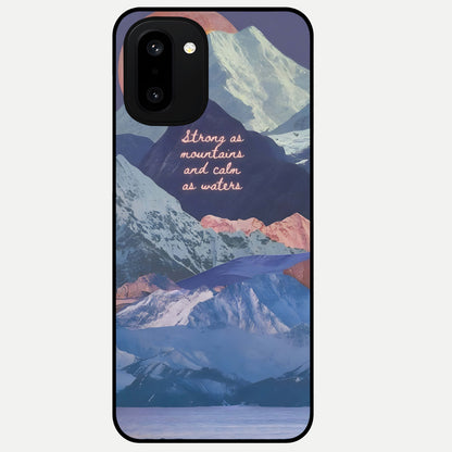  Celestial Mountain Calm Glass Case For Oneplus 15R back cover – full design glossy printed glass finish