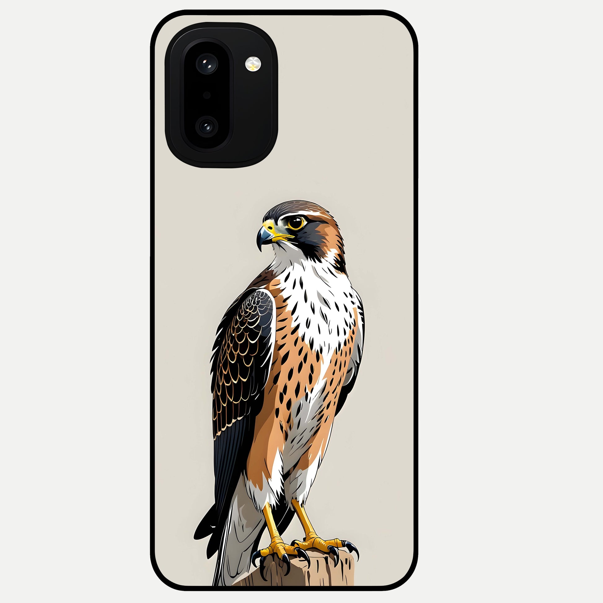  Clever Eagle Glass Case For Oneplus 15R back cover – full design glossy printed glass finish