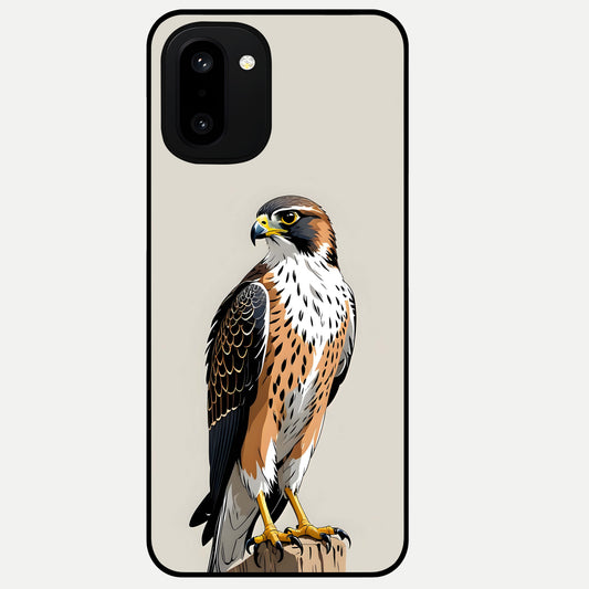  Clever Eagle Glass Case For Oneplus 15R back cover – full design glossy printed glass finish