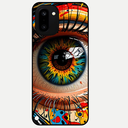 Colorful Eye Glass Case For Oneplus 15R back cover – full design glossy printed glass finish