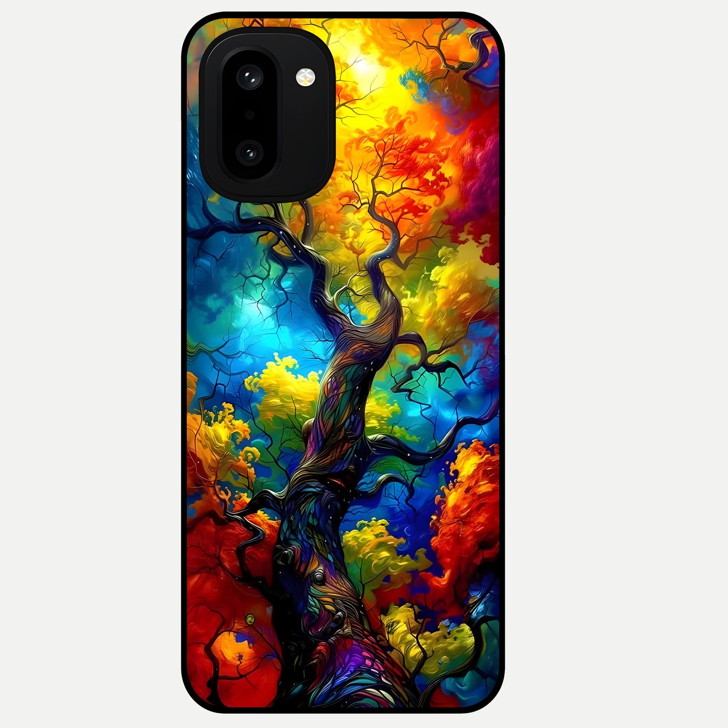  Colorful Soda Bottles Glass Case For Oneplus 15R back cover – full design glossy printed glass finish