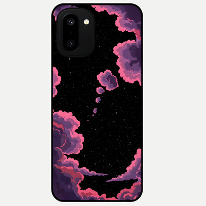  Cosmic Cloud Journey Glass Case For Oneplus 15R back cover – full design glossy printed glass finish