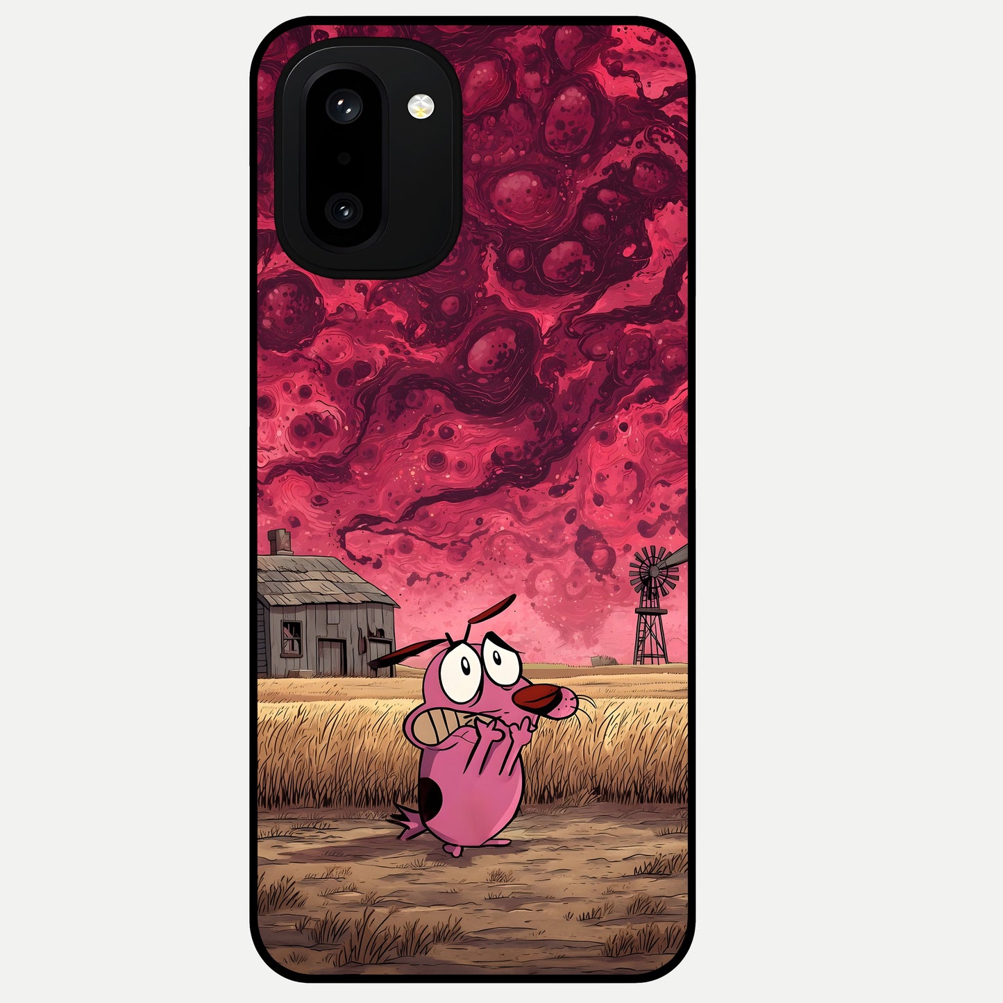  Courage Under Sky Glass Case For Oneplus 15R back cover – full design glossy printed glass finish