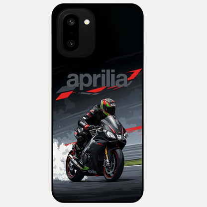  Dark Aprilla Glass Case For Oneplus 15R back cover – full design glossy printed glass finish