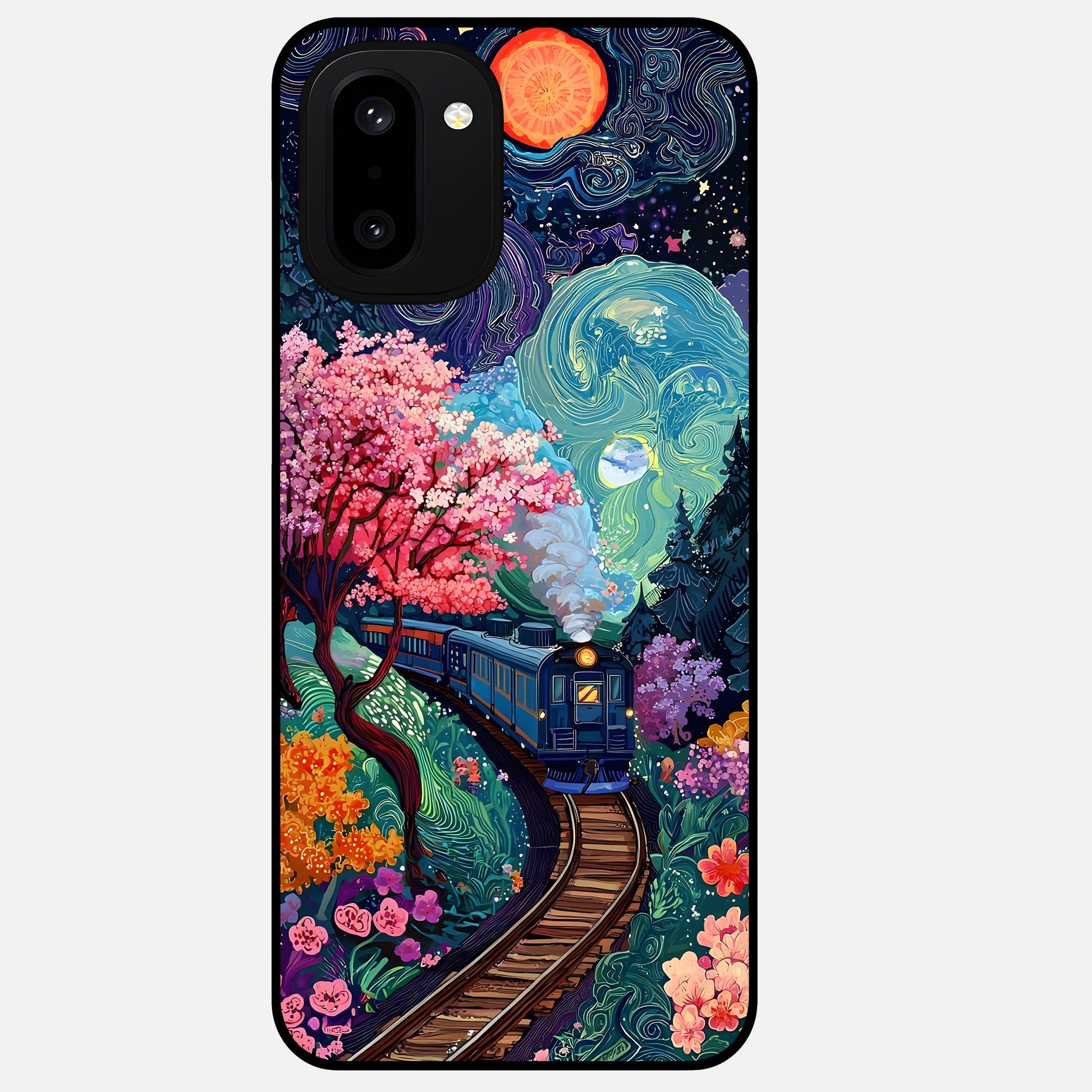  Digital Art Glass Case For Oneplus 15R back cover – full design glossy printed glass finish