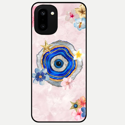  Divine Aura Bloom Glass Case For Oneplus 15R back cover – full design glossy printed glass finish