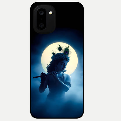  Divine Moon Flute Glass Case For Oneplus 15R back cover – full design glossy printed glass finish
