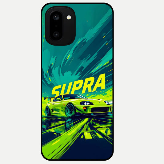  Electric Supra Thunder Glass Case For Oneplus 15R back cover – full design glossy printed glass finish