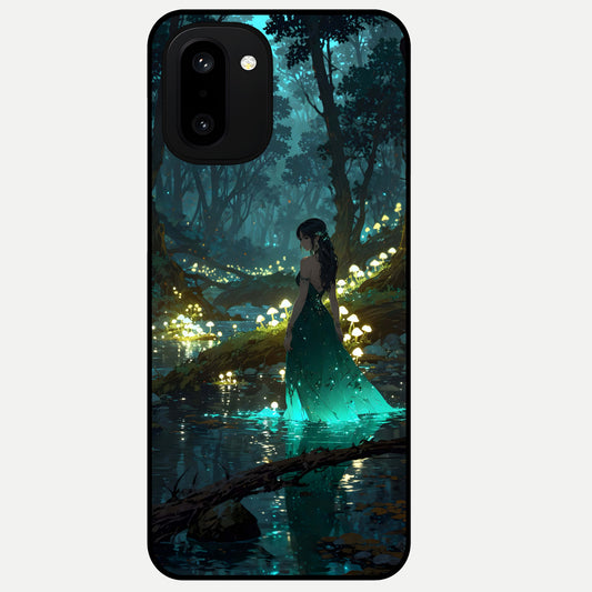  Enchanted Forest Glow Glass Case For Oneplus 15R back cover – full design glossy printed glass finish