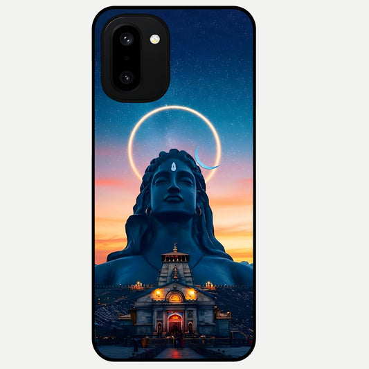  Eternal Shiva Aura Glass Case For Oneplus 15R back cover – full design glossy printed glass finish