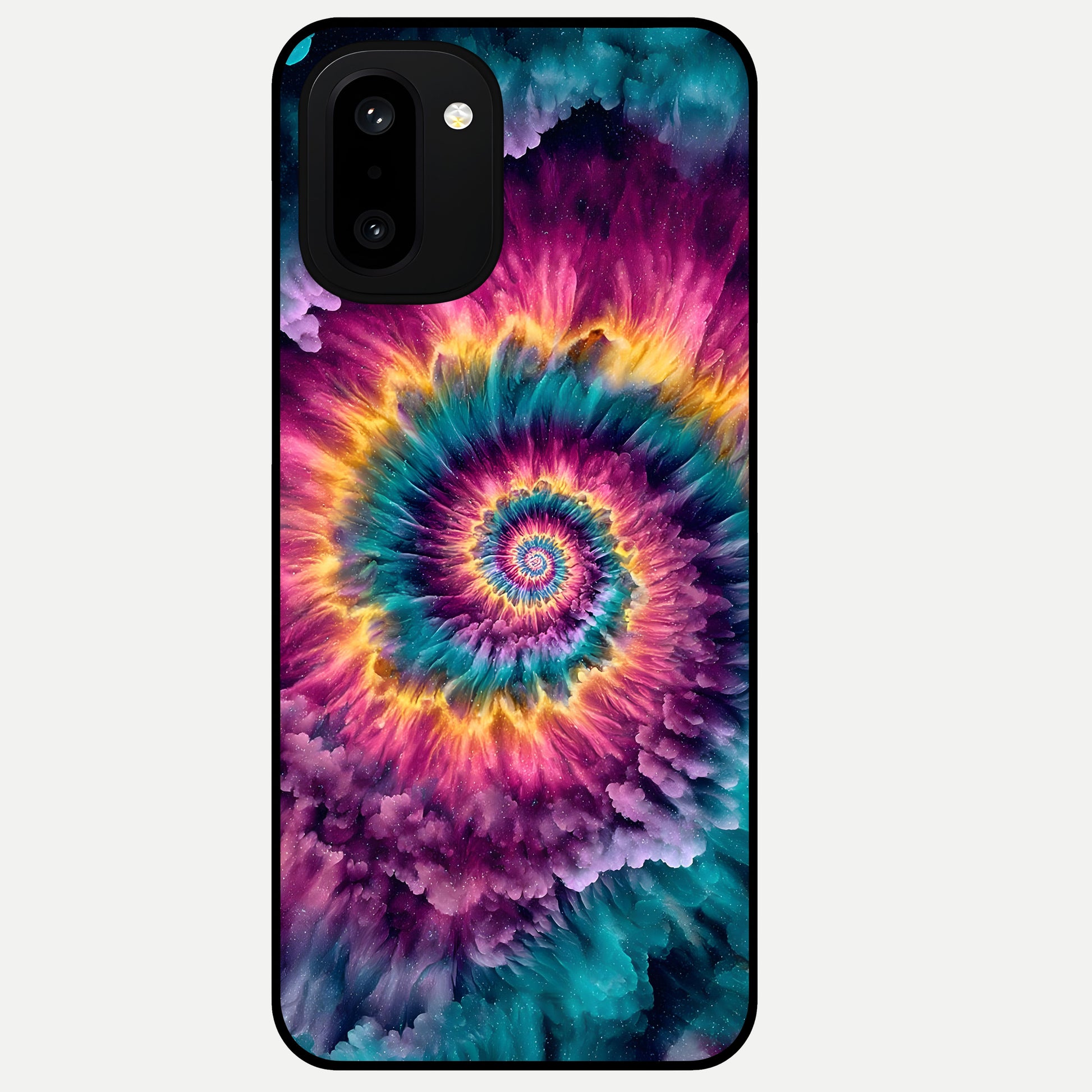  Galactic Spiral Burst Glass Case For Oneplus 15R back cover – full design glossy printed glass finish