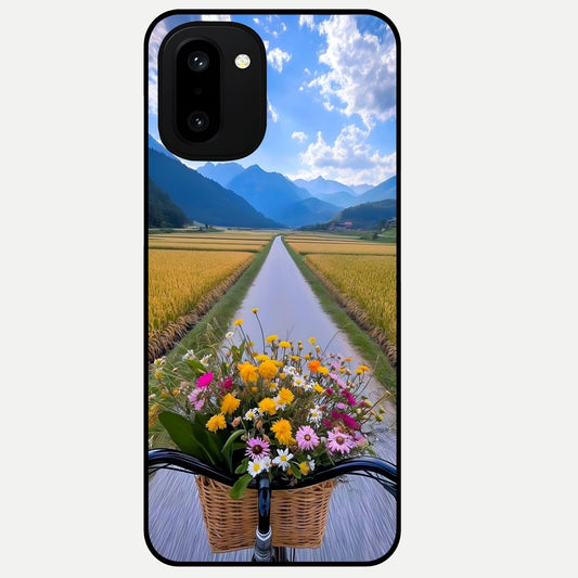  Golden Field Journey Glass Case For Oneplus 15R back cover – full design glossy printed glass finish