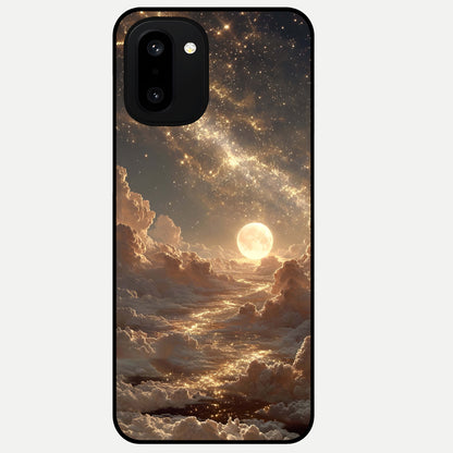  Golden Sky Dream Glass Case For Oneplus 15R back cover – full design glossy printed glass finish