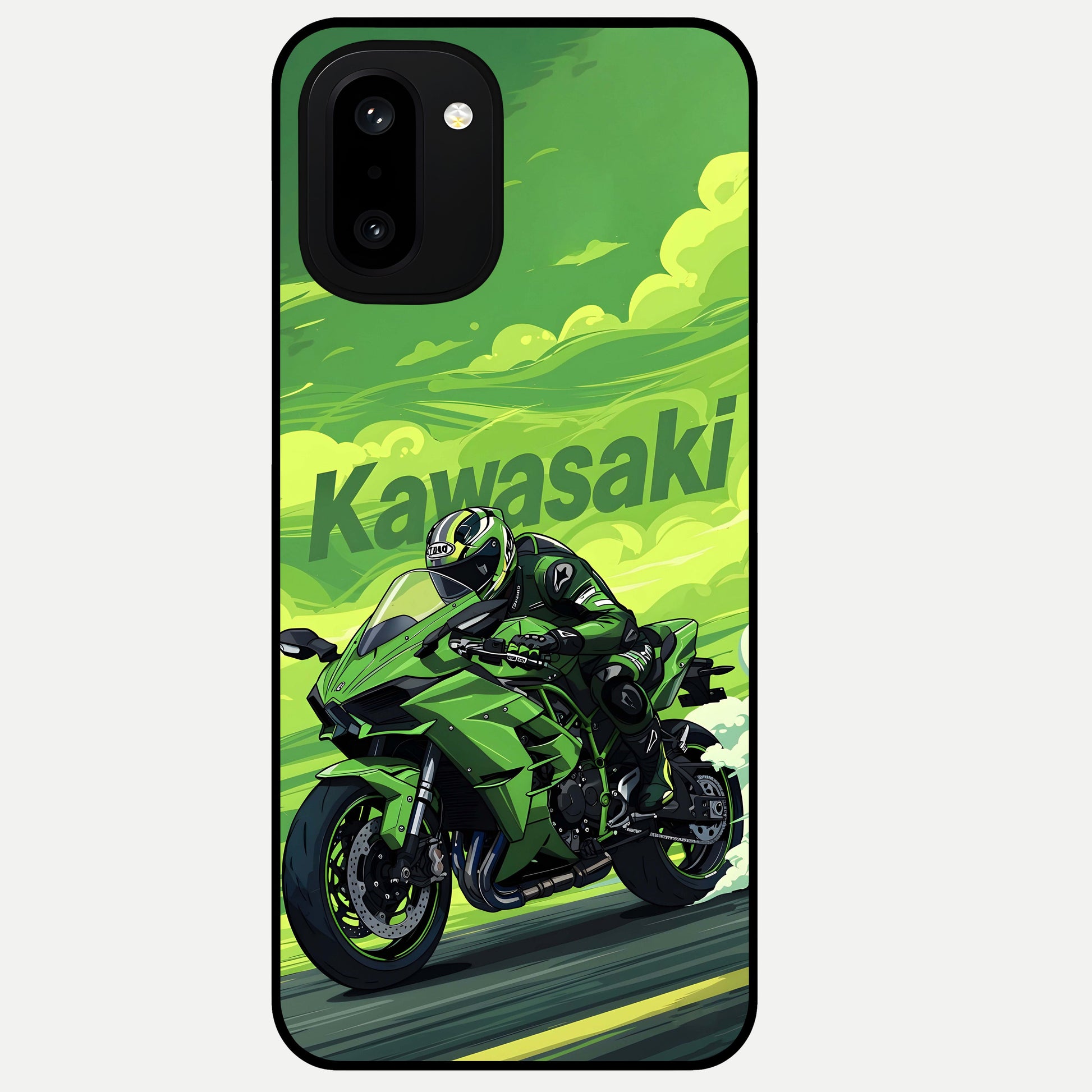  Greenery Sky Glass Case For Oneplus 15R back cover – full design glossy printed glass finish